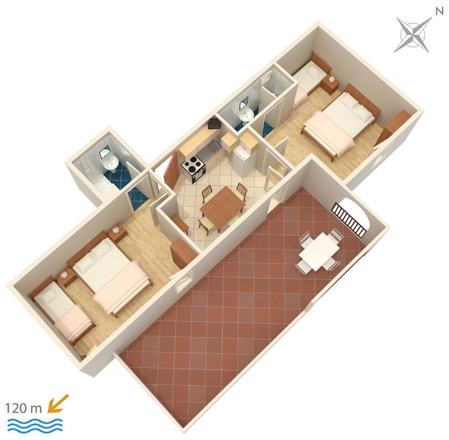 Apartments By The Sea Suha Punta, Rab - 5050 Kampor Exterior foto