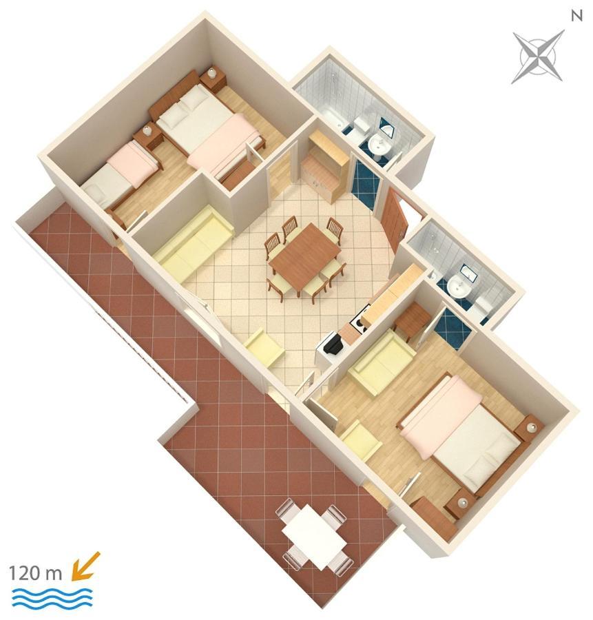 Apartments By The Sea Suha Punta, Rab - 5050 Kampor Exterior foto