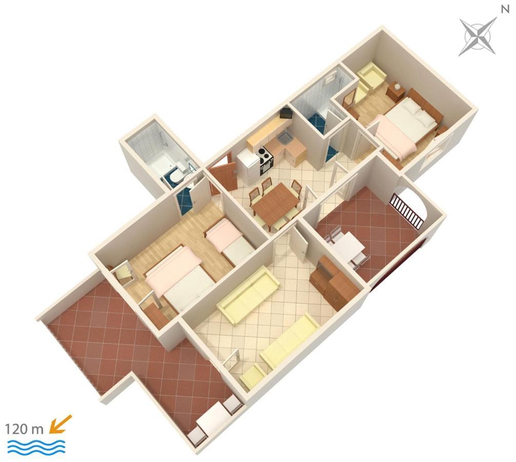 Apartments By The Sea Suha Punta, Rab - 5050 Kampor Exterior foto